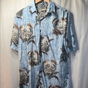 Kahala Blue Tropical Men's Shirt